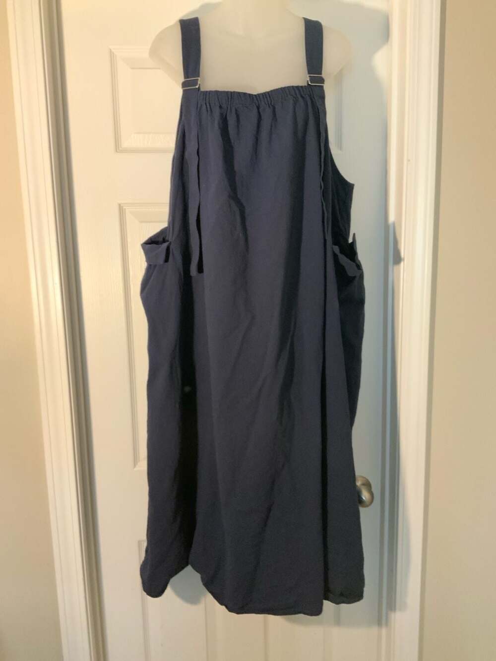 BloomChic Blue Wide  Pocketed Jumper Overalls